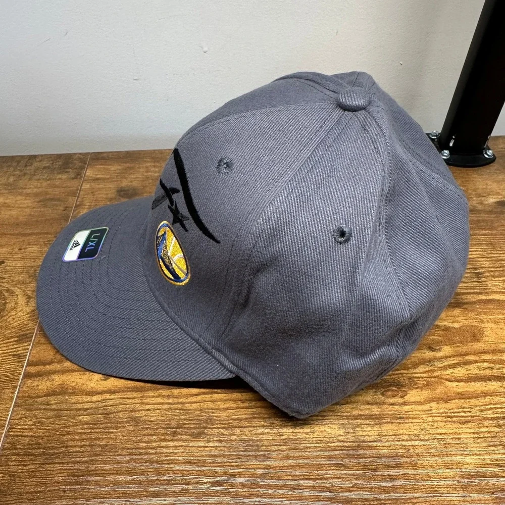 Adidas Golden State Warriors Superflex Hat Gray NBA Basketball Cap Mens‎ L/XL
